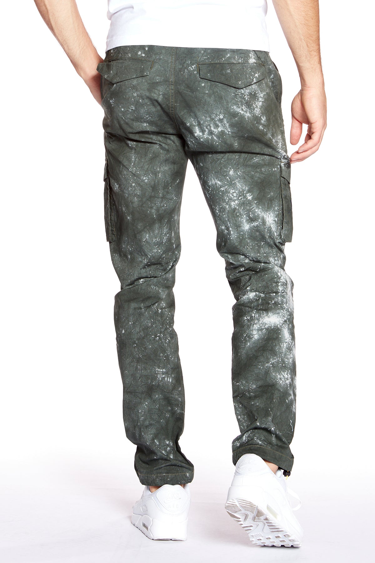 DEAN - Slim Fit Cargo Chinos (Convertible Joggers) - Olive - DENIM SOCIETY™